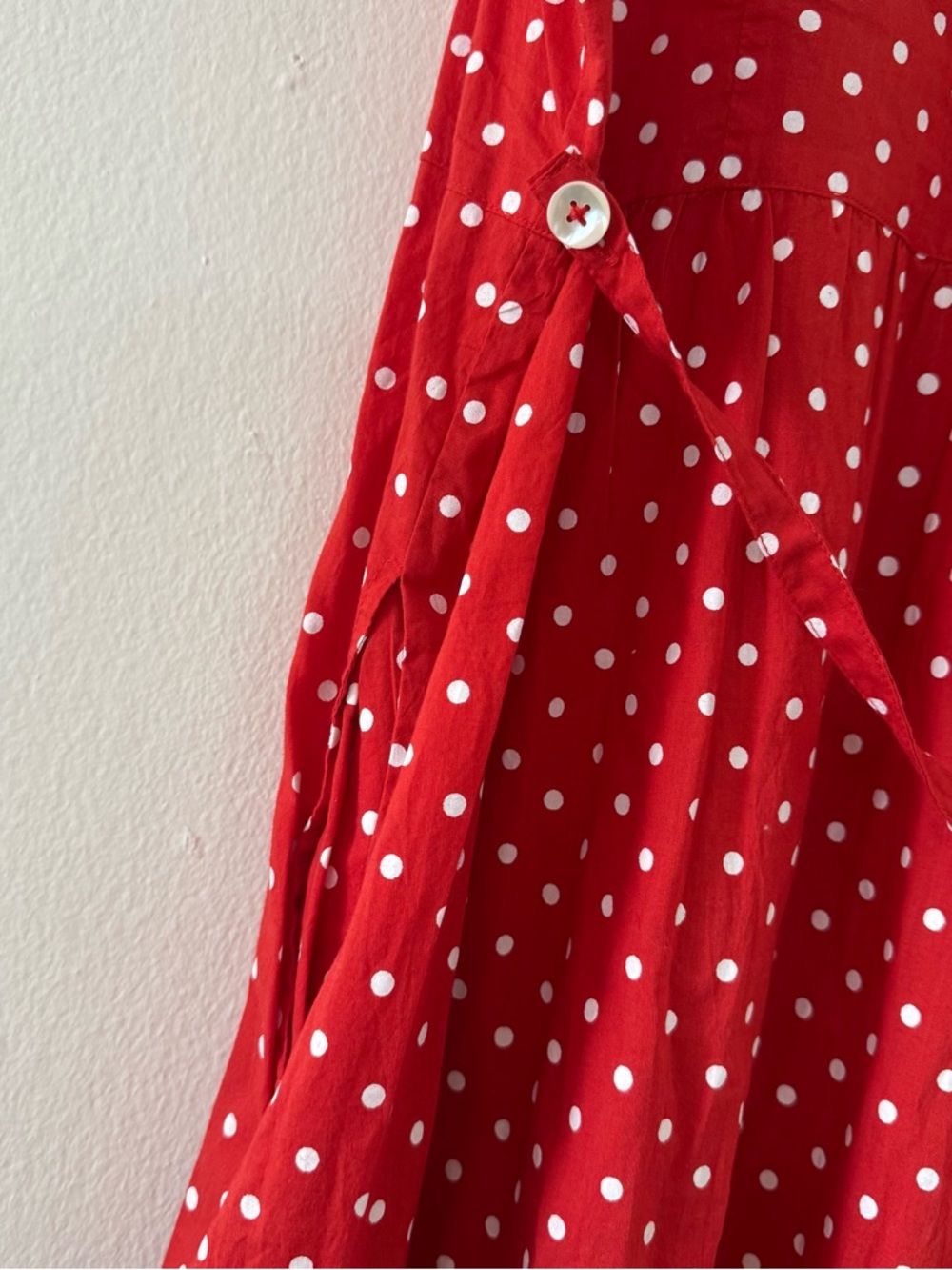 April Cornell Polka Dot Midi Dress XXL Cottagecore Peter Pan Collar Prairie 50’s - Picture 7 of 13